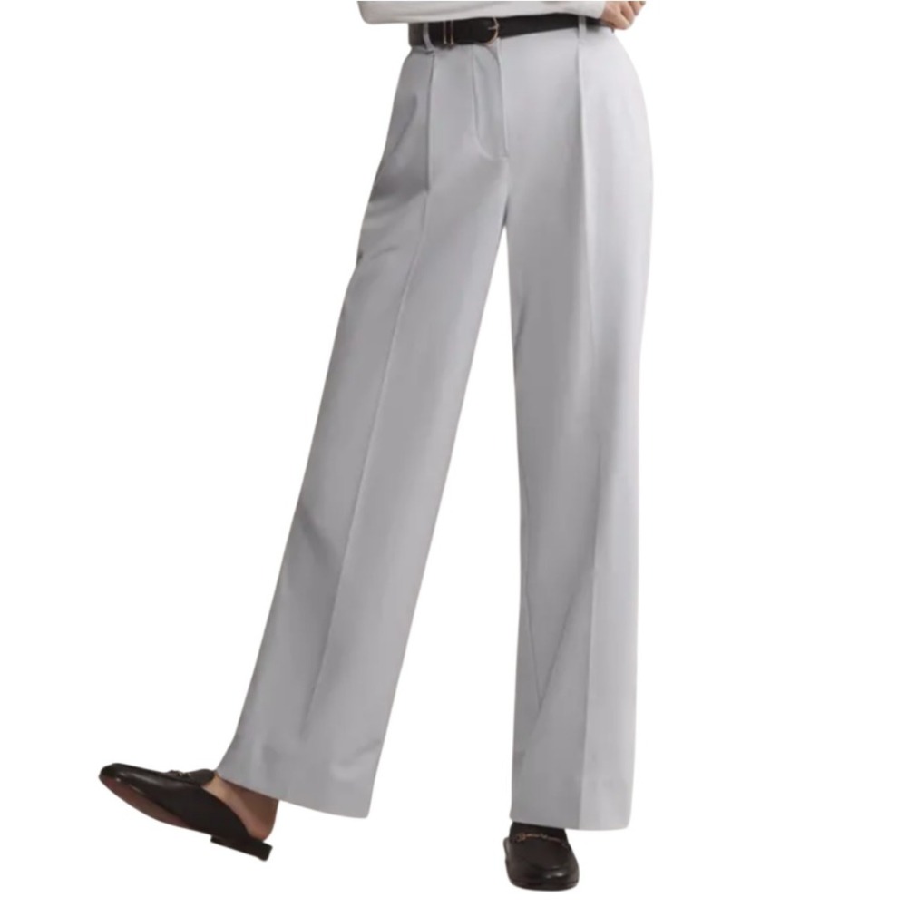 Rhone Commuter Pleated Trousers Woman‎ 10 Mist Gray Office Career College Casual